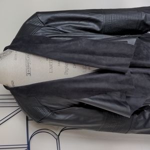 Levi's Faux Leather and Suede Shawl Moto Jacket